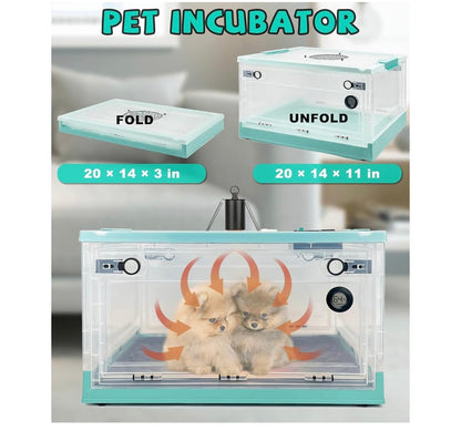 Temperature controlled puppy incubator