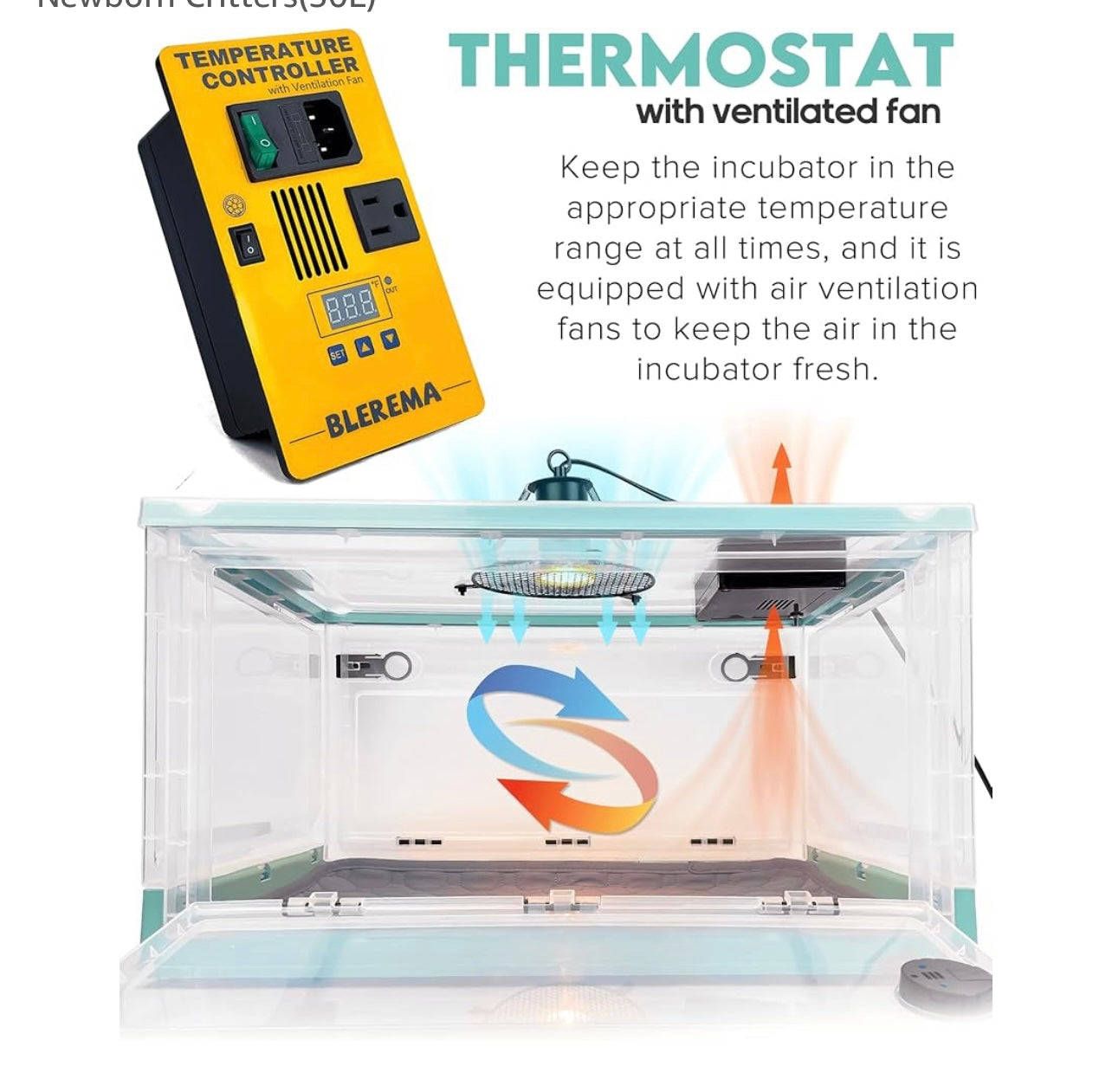 Temperature controlled puppy incubator