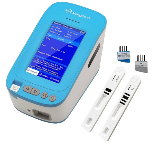 Handheld Progesterone Thyroxine Machine for Dogs, 20Pcs Test Cards Includes Progesterone & Thyroxine Test, Dog Ovulation Detector Canine Ovulation Test for Cats Dogs Pregnancy Planning Mating Testing