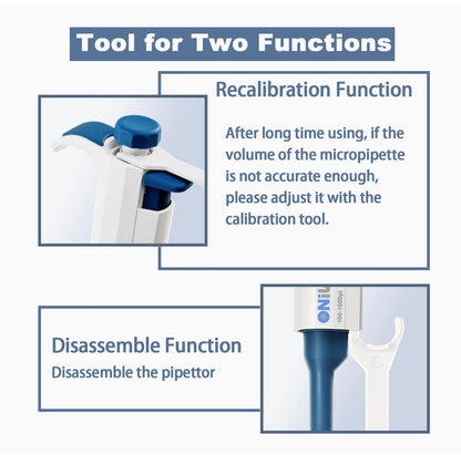 ONiLAB 50-200ul High-Accurate Single-Channel Manual Adjustable Variable Volume Pipette