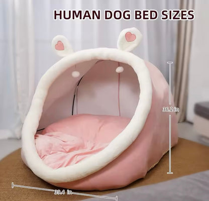 Cuddle Cove Human Dog Bed, Human Size Dogs Beds with Soft MATS，Large Dogs Beds Can Be Washed, Dog Bed