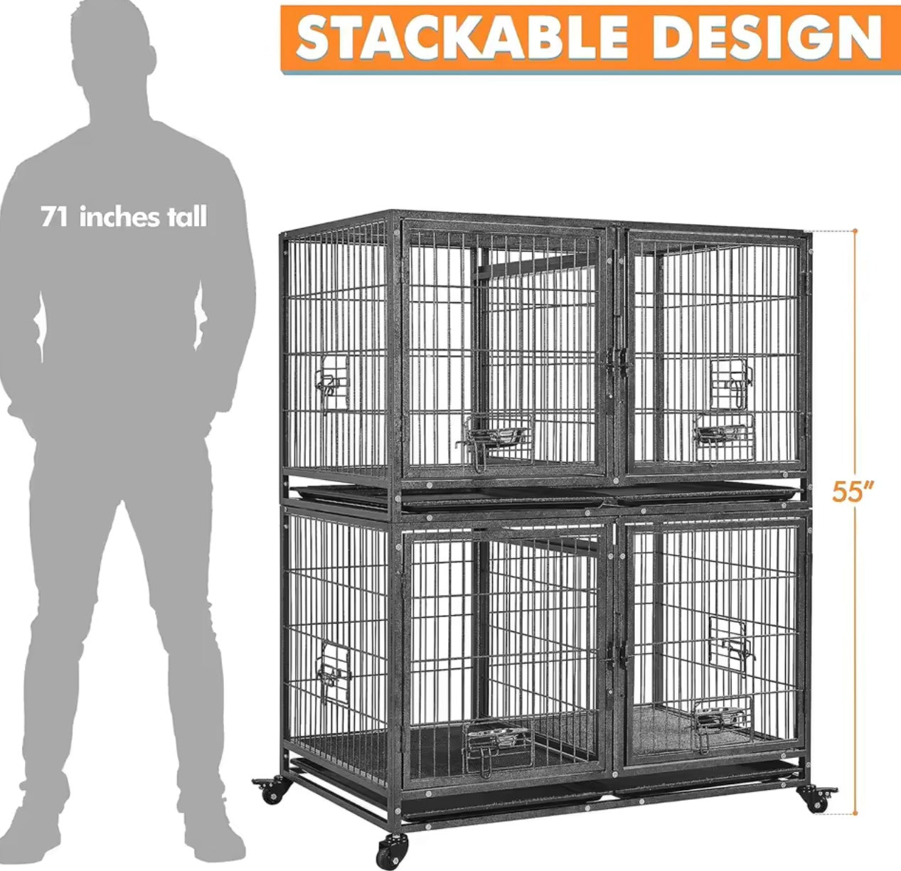 Stackable cages