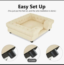 Dog bed faux leather