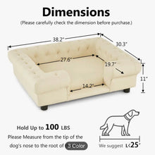 Dog bed faux leather