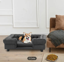 Dog bed faux leather